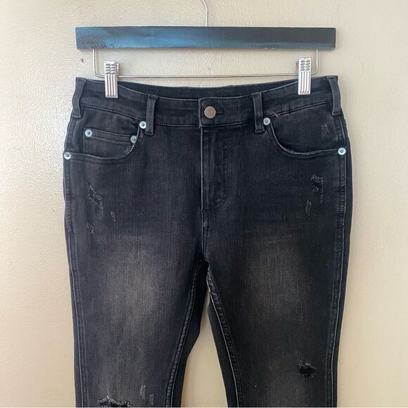 NWT SER.O.YA Demi flare jeans mid rise denim black some stretch Sz 26 - Picture 14 of 14